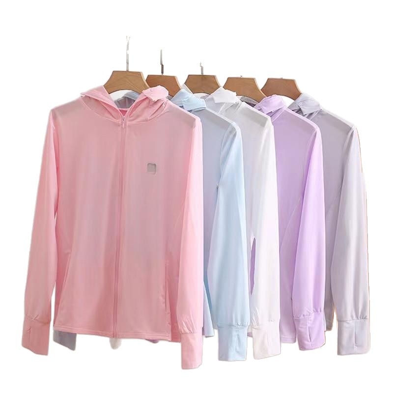 Jakna za zaštitu od sunca UPF50+ s Ice Silk, na zip, dugi rukavi, tanka, ljeto 2025