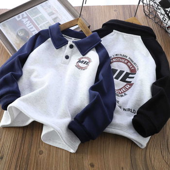 Dječja polo majica, unisex, zimska pletena tkanina, otisak slovima, izlazak Zima 2025