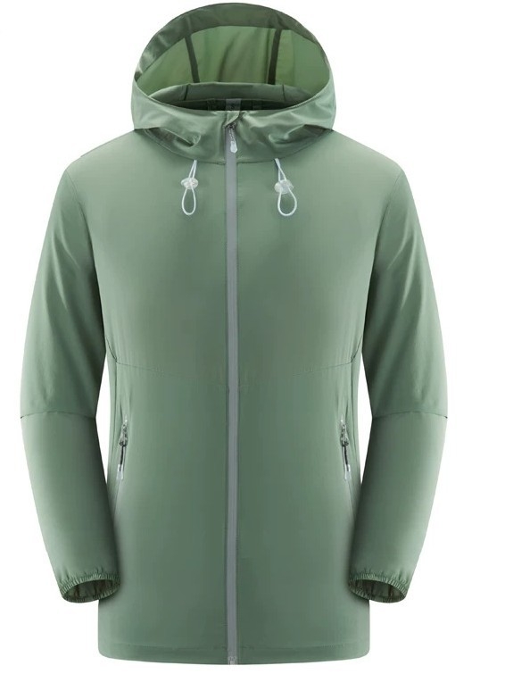 Ly-25500 Najlon UV50+ Quick-Dry Outdoor Windbreaker s kapuljom