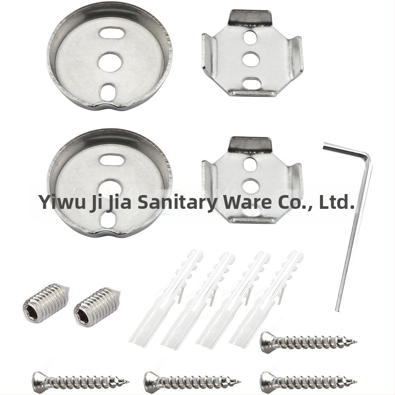 ACEMAX ανοξείδωτο ατσάλι 15 τεμάχια σετ αξεσουάρ για ράγα πετσέτας μπάνιου με βάση και εξαρτήματα εγκατάστασης