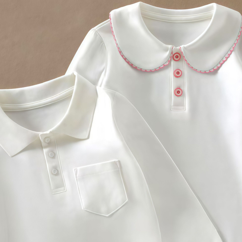 Unisex dječja polo majica, 100% pamuk, proljeće-jesen, vez, za djecu iznad 8 godina