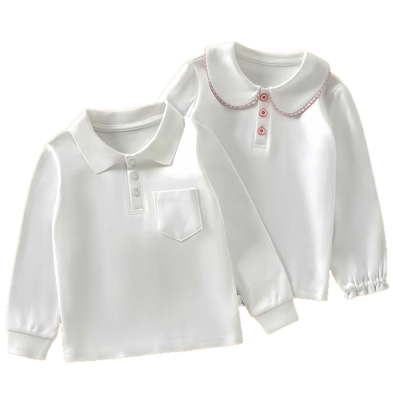Unisex dječja polo majica, 100% pamuk, proljeće-jesen, vez, za djecu iznad 8 godina