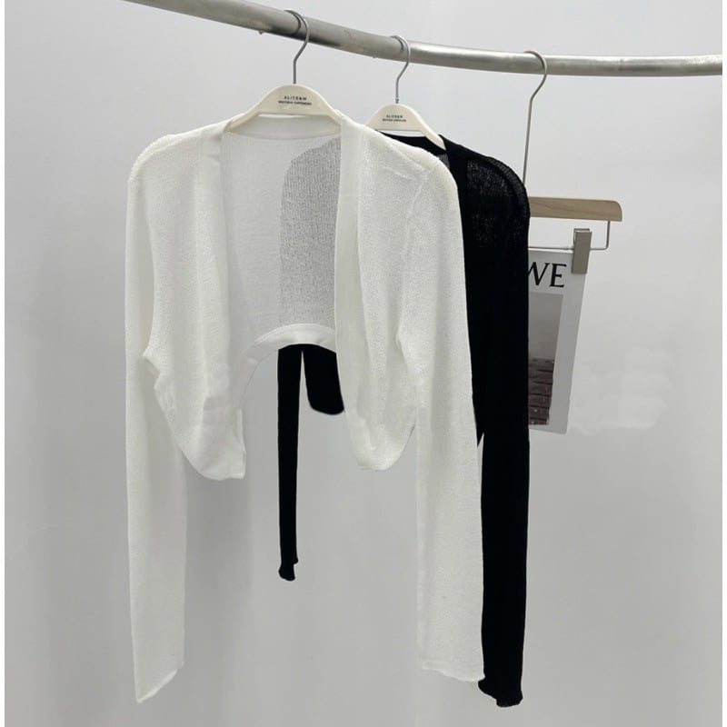 Cardigan de protecție solară pentru femei, mâneci lungi, tricot elastic, amestec bumbac-poliester, lungime 50–65 cm, UPF30+