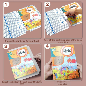 Átlátszó önhúzós könyvborító, vastagodott matt védőborítás, vízálló és környezetbarát általános iskolások számára