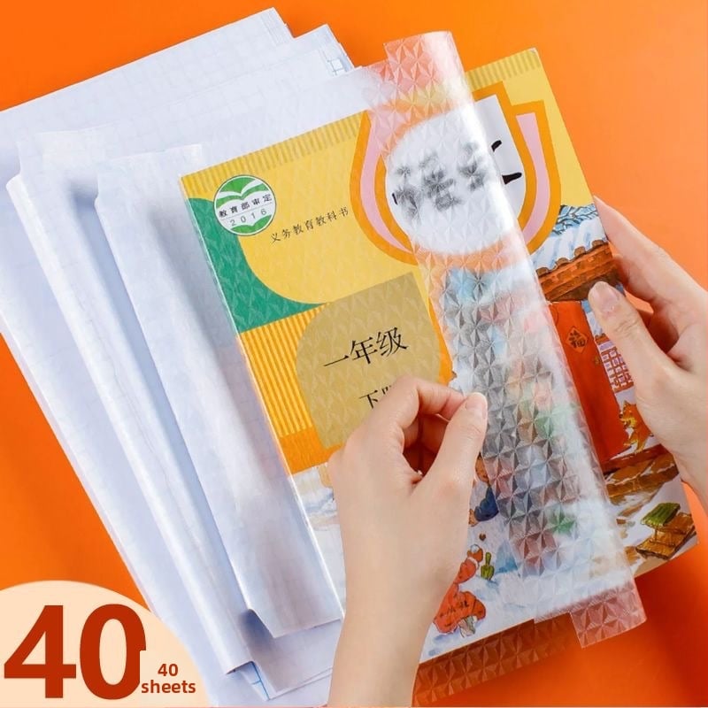 Átlátszó önhúzós könyvborító, vastagodott matt védőborítás, vízálló és környezetbarát általános iskolások számára