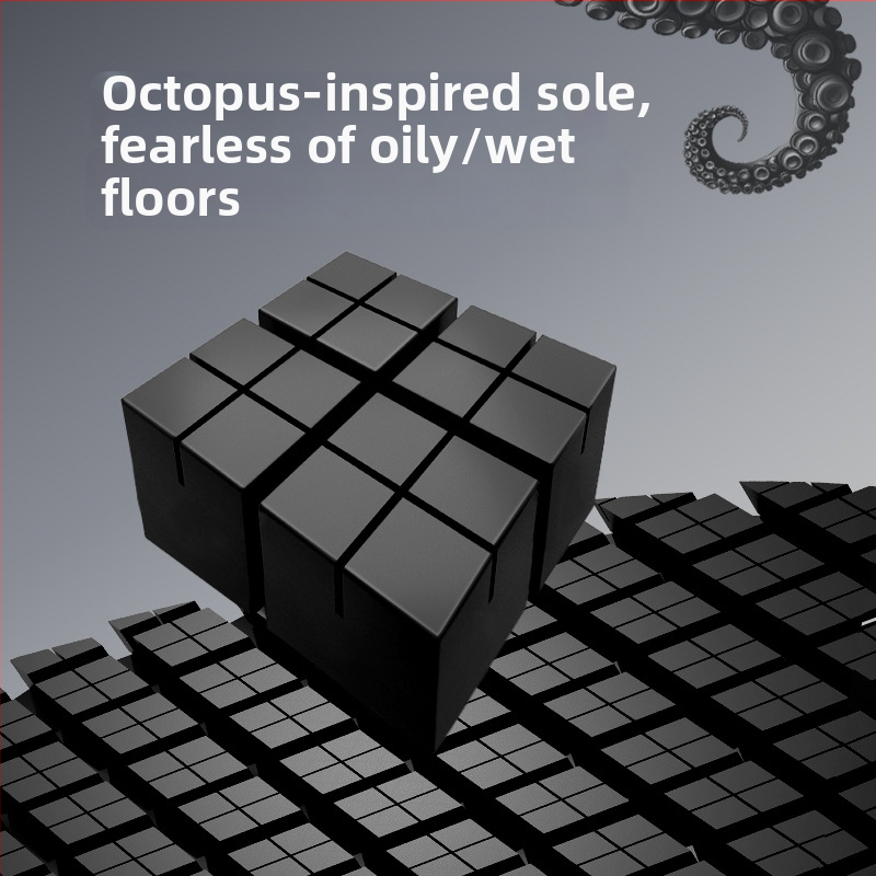 Pantofi anti-alunecare pentru bucătari, ușori și comozi, ușor de purtat și de dat jos, gleznă joasă, vârf rotund