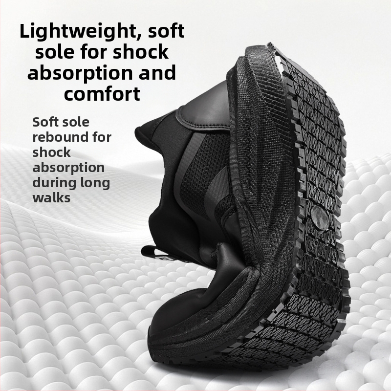 Pantofi anti-alunecare pentru bucătari, ușori și comozi, ușor de purtat și de dat jos, gleznă joasă, vârf rotund