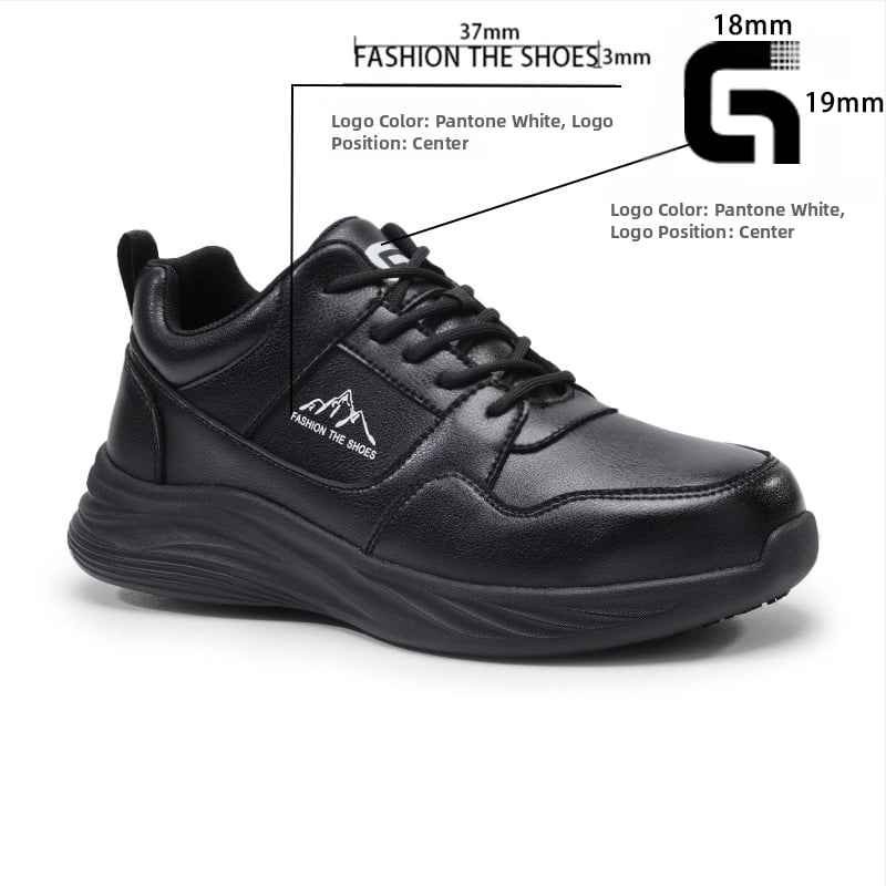 Pantofi anti-alunecare pentru bucătari, ușori și comozi, ușor de purtat și de dat jos, gleznă joasă, vârf rotund