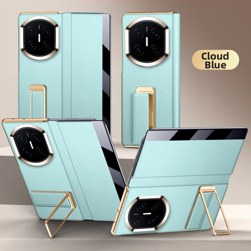 Kožený flip obal pre Huawei MateX7 z imitovanej kože, elektroplatinovaný povrch, magnetické prebúdzanie/spanie, držiak na zápästie, ochrana proti pádom