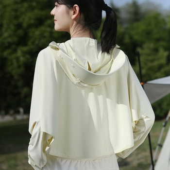 Ženska jakna s UV zaštitom Ice Silk — brzo suši, prozračna, otporna na vjetar, prašinu otporna, poliester tkanina