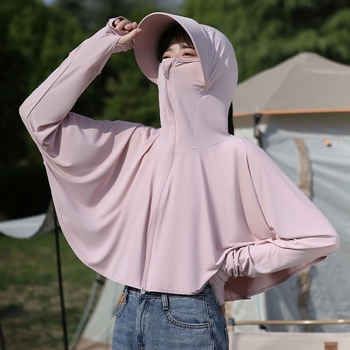 Ženska jakna s UV zaštitom Ice Silk — brzo suši, prozračna, otporna na vjetar, prašinu otporna, poliester tkanina