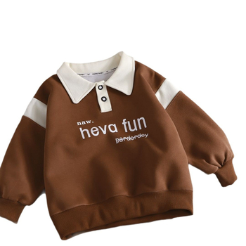Polo majica za djecu, casual stil, Hua Cotton tkanina, proljeće/jesen, starija djeca (8+)
