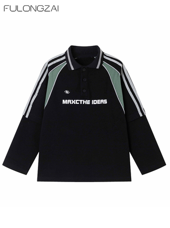 Fulongzai dječja unisex polo majica, pamuk, jesen, za djecu 8+ godina