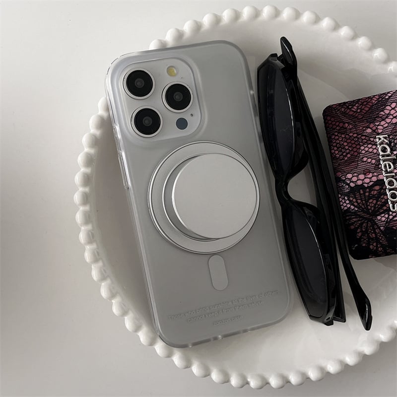Jinyi σκληρή ακρυλική μαγνητική βάση για iPhone 12–17 Pro/Max, ηλεκτροπλατίωση, προστασία κατά πτώσης