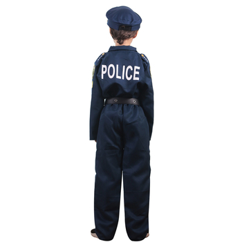 Dječji policijski cosplay kostim za igre i anime – za dječake; glavna tkanina: 100% poliester; smjesa kemijskih vlakana; za uzrast do 17 godina