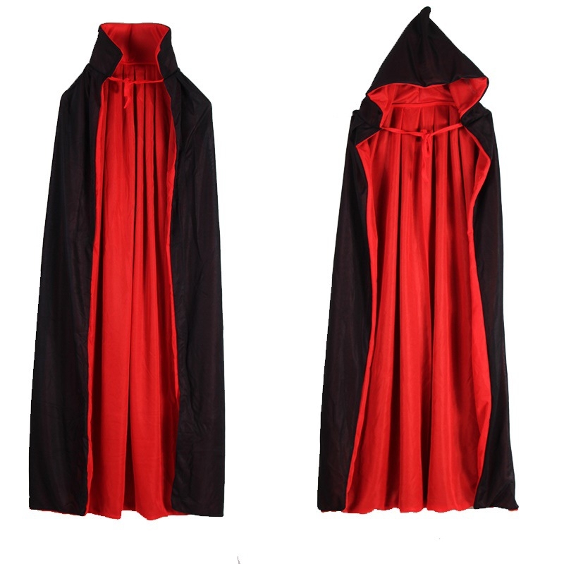 Cosplay plašt, dvostruki sloj, dvostrano vampirski plašt od poliestera, 90–95% poliestera, za kazalište, Xingzhi