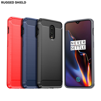 Carcasă TPU pentru OnePlus 6/6T – Finisare mată, Model textură carbon, Protecție anti-cadere, Atașare magnetică