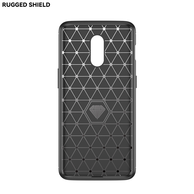 Carcasă TPU pentru OnePlus 6/6T – Finisare mată, Model textură carbon, Protecție anti-cadere, Atașare magnetică