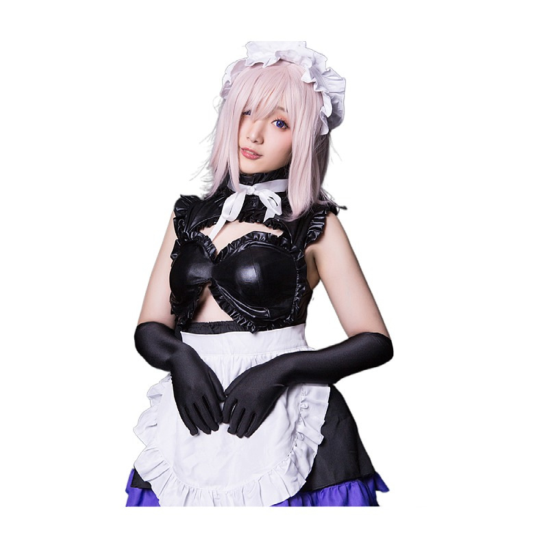 Cosplay kostim za služavku Mash Kyrielight iz Fate/Grand Order – jednodelni kostim za pozornicu, materijal: smjesa sintetičkih vlakana, proljeće 2022, za žene