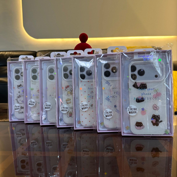 Kućište za telefon s glitter dizajnom crtanog lika, mekani rubovi, TPU materijal, otporno na pad, kompatibilno s iPhone 15/16/17 serijom