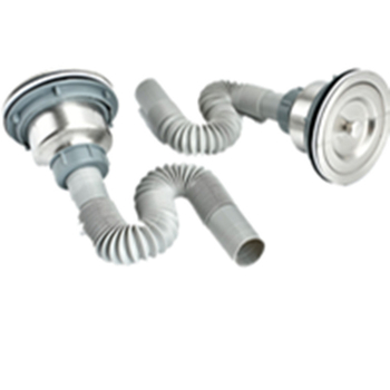 Kuhinjski sudoper od nehrđajućeg čelika s dvostrukim koritom, odvodni sustav u obliku S, vučni odvod, model 8040B, stil modernog minimalizma