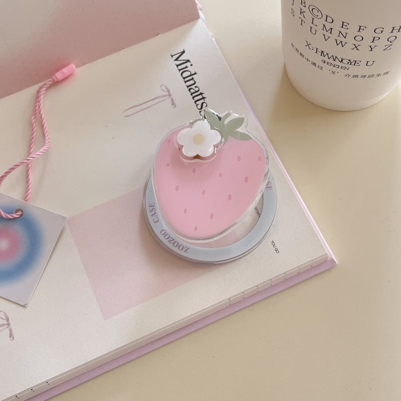 TPU stražnja maska s gradijentom zvjezdice jagode za iPhone 11/12/13/14 – mat završetak, zaštita od pada, držač