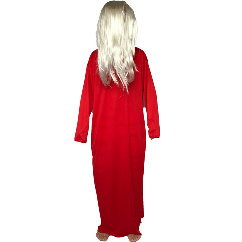 Sadako cosplay kostim za Halloween, unisex za odrasle, glavni materijal pamuk, 30% polipropilen, podstava akril 40%, pogodan za scenu, sve sezone