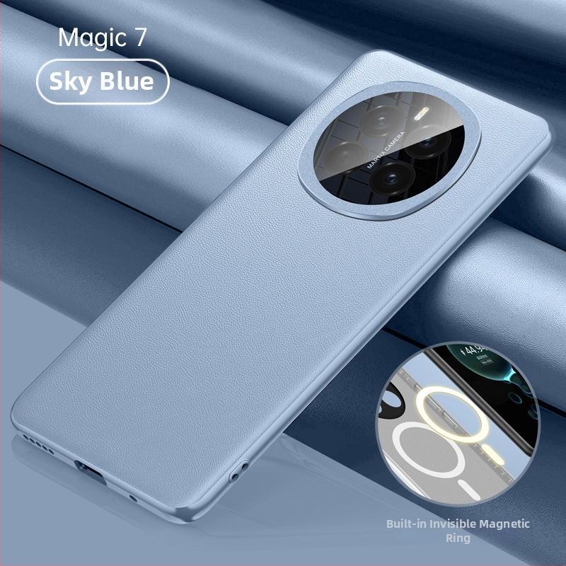 Magnetický kožený obal pre radu Glory Magic7 – PU+TPU, ochrana objektívu z akrylu, odolný voči nárazom, proti otlačkom prstov, ochrana proti pádu