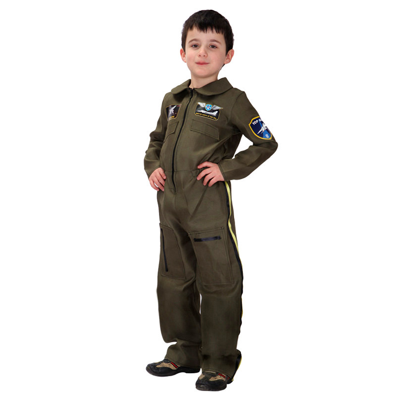 Dječji astronaut cosplay kostim za igranje i anime uloge, kamuflažni dizajn inspiriran Zrakoplovstvom, Spandex tkanina, 80–90% Spandex, za dječake mlađe od 17 godina