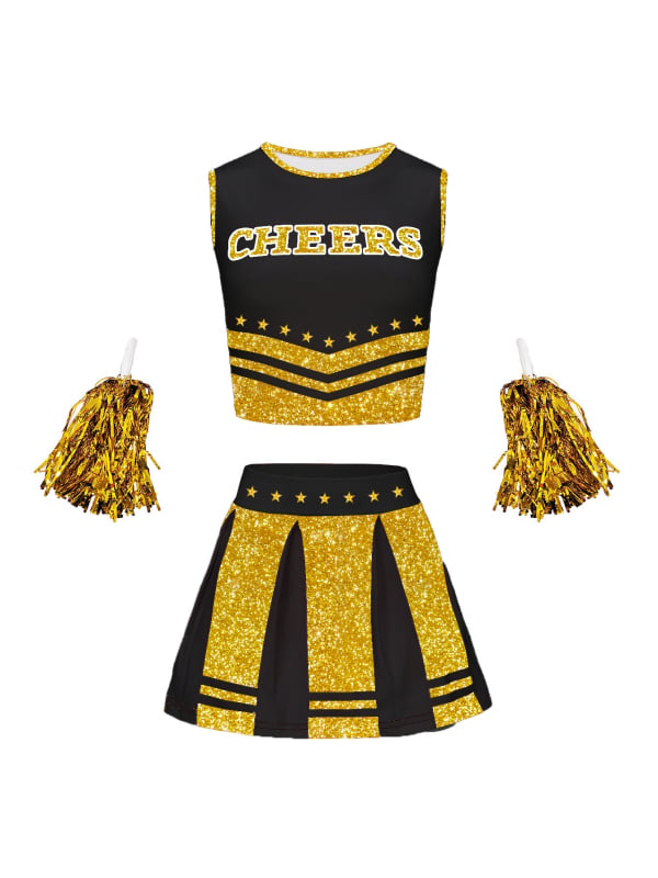 Dvodijelni set za cheerleading od milk silk materijala za žene, ljeto 2025, uzrast 18–24