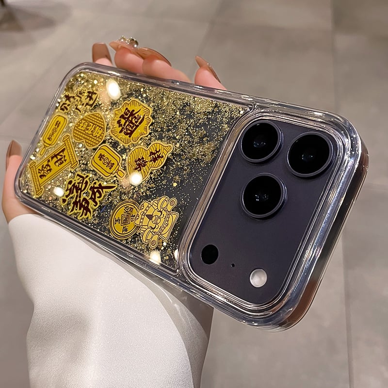 Carcasă pentru telefon cu motiv arborele bogăției, reliefată, cu monede din foiță de aur, transparentă, pentru iPhone 17/17 Pro/16 Pro Max