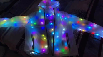 Bulangkeji LED svijetleća kapuljača jakna za unisex na scenskim nastupima, jesen 2021