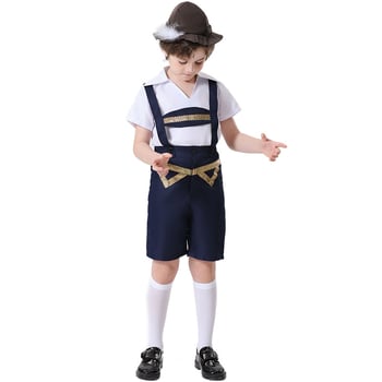 Muški bavarski kostim za ulogu, Oktoberfest, etnički ples, poliester, sadržaj poliester 70–80%, za osobe mlađe od 17 godina, jesen 2023