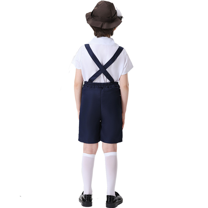 Muški bavarski kostim za ulogu, Oktoberfest, etnički ples, poliester, sadržaj poliester 70–80%, za osobe mlađe od 17 godina, jesen 2023