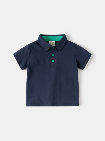 Polo majica za dječake, 100% pamuk, Casual, Ljeto 2026, Jednobojna, Uzrast 3–8 godina