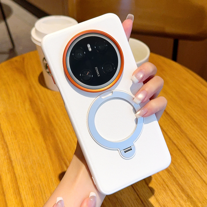 Ochranný obal Huawei Mate80 s otáčacím stojanom, magnetický tvrdý obal, umelá koža, proti pádu, pre Mate80/Mate80 Pro a Mate70/60