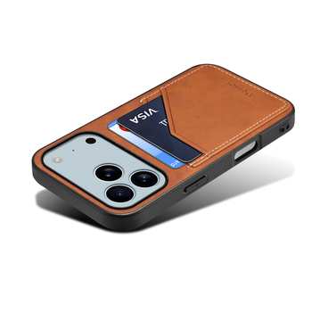 Kućište za iPhone - 2-u-1 retro stil, ručno izrađeno od umjetne kože, otpornost na udarce, protiv pada i otisaka prstiju; kompatibilno s iPhone 17, 16 Pro, 16 Plus, 17 Pro, 17 Pro Max, 17 Air