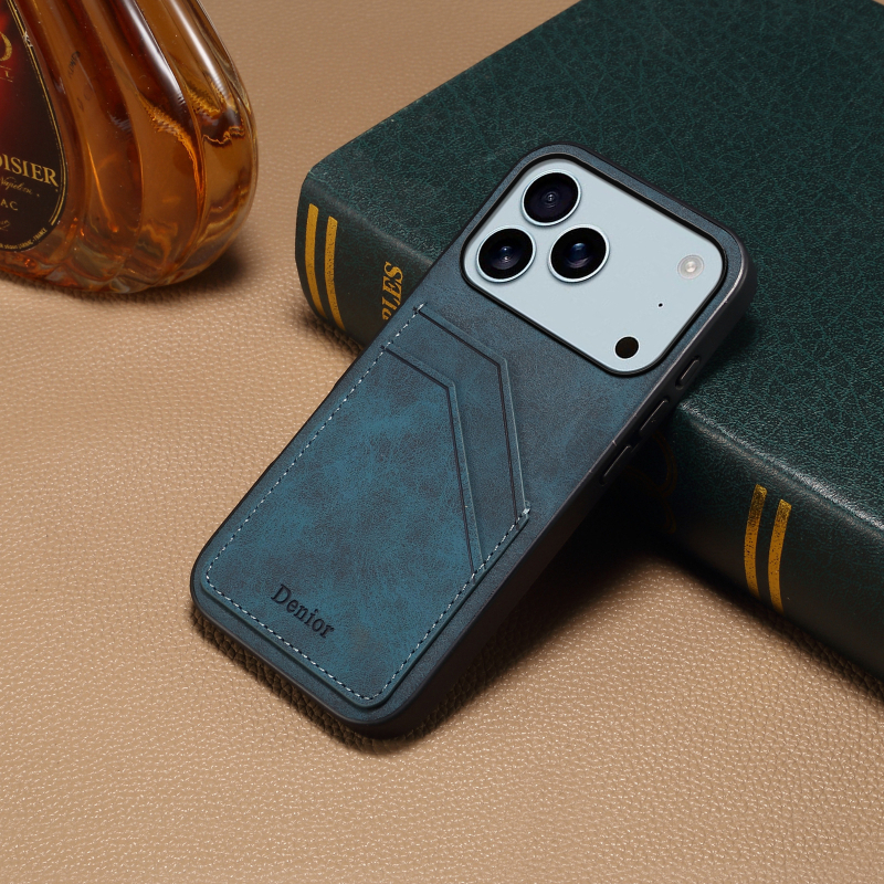 Kućište za iPhone - 2-u-1 retro stil, ručno izrađeno od umjetne kože, otpornost na udarce, protiv pada i otisaka prstiju; kompatibilno s iPhone 17, 16 Pro, 16 Plus, 17 Pro, 17 Pro Max, 17 Air