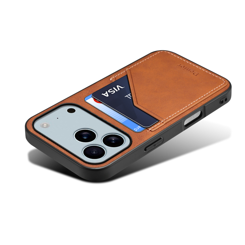 Kućište za iPhone - 2-u-1 retro stil, ručno izrađeno od umjetne kože, otpornost na udarce, protiv pada i otisaka prstiju; kompatibilno s iPhone 17, 16 Pro, 16 Plus, 17 Pro, 17 Pro Max, 17 Air