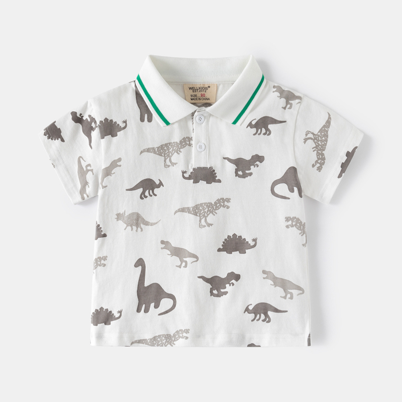 Dječja polo majica, crtani otisak, 100% pamuk, brend wellkids, ljeto 2025