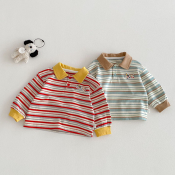 Dječje polo majice, korejska verzija, crtani print, pamuk, šifra ZCY6128, proljetna sezona 2026