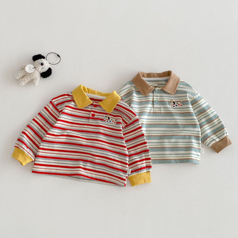 Dječje polo majice, korejska verzija, crtani print, pamuk, šifra ZCY6128, proljetna sezona 2026