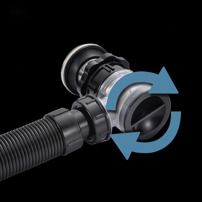Integrirani odvod za umivaonik s Flip ventilom – sedmom oblikom dizajn, model V6556/V6557, materijal: čelik i plast, marka Vymus