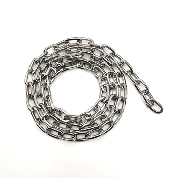 Ozdobná reťaz zo železa, elektroplátovaná, Jin Ming, 800 strieborná čistota, obdĺžnikový alebo oválny tvar
