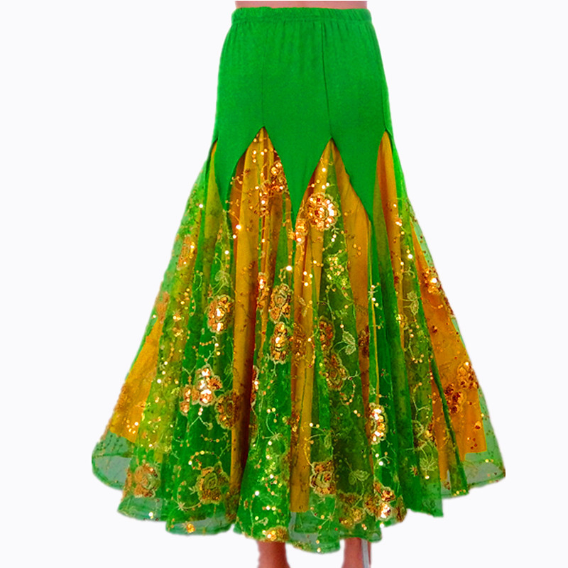 Haljina za ballroom ples sa swing suknjom do koljena, za natjecanja, Milk Silk i Spandex, za žene, proljeće 2023