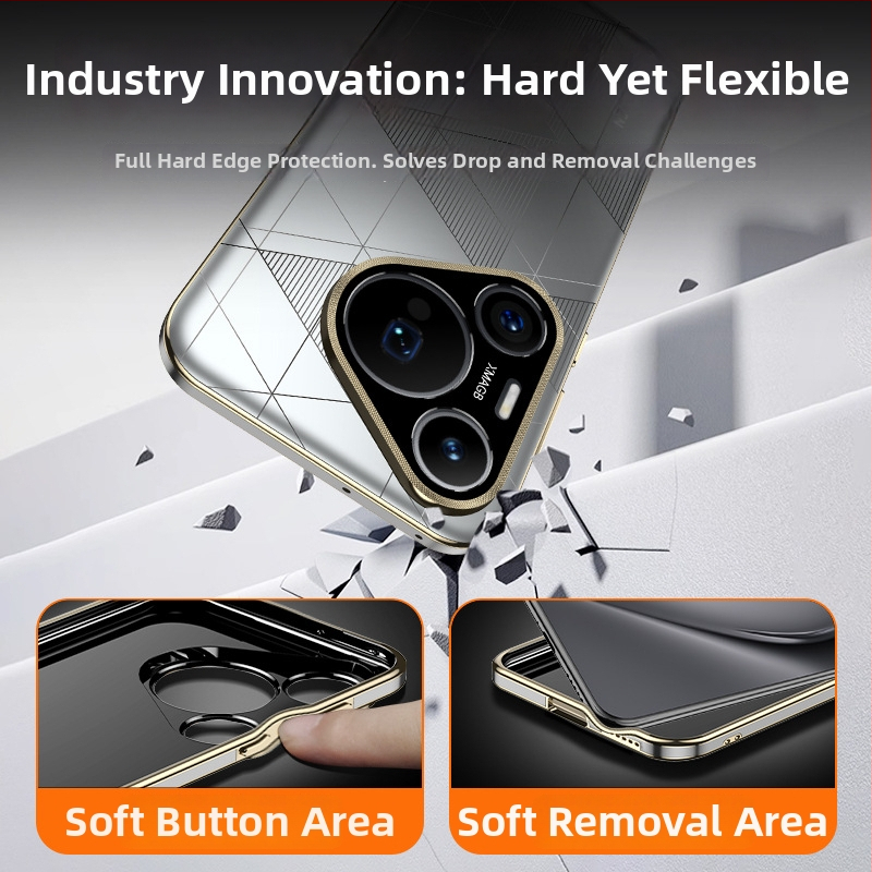 Pouzdro na Huawei P70 Pro od Imchen — PC materiál, mechanické spracovanie, proti opotrebeniu, proti pádu, proti otlačkom prstov