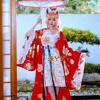 Cosplay kostim Gongsun Li Jinghong Dance sa perikom i kišobranom - šifon, Lily Tower, za igre i animacije