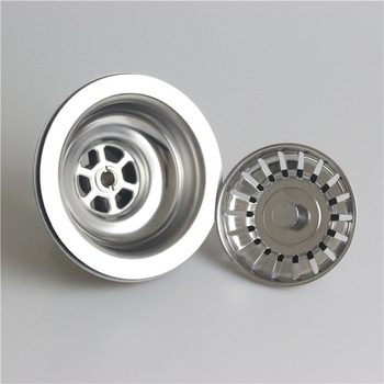 Rozsdamentes acél konyhai mosogató dugó szűrővel XD052