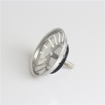 Rozsdamentes acél konyhai mosogató dugó szűrővel XD052