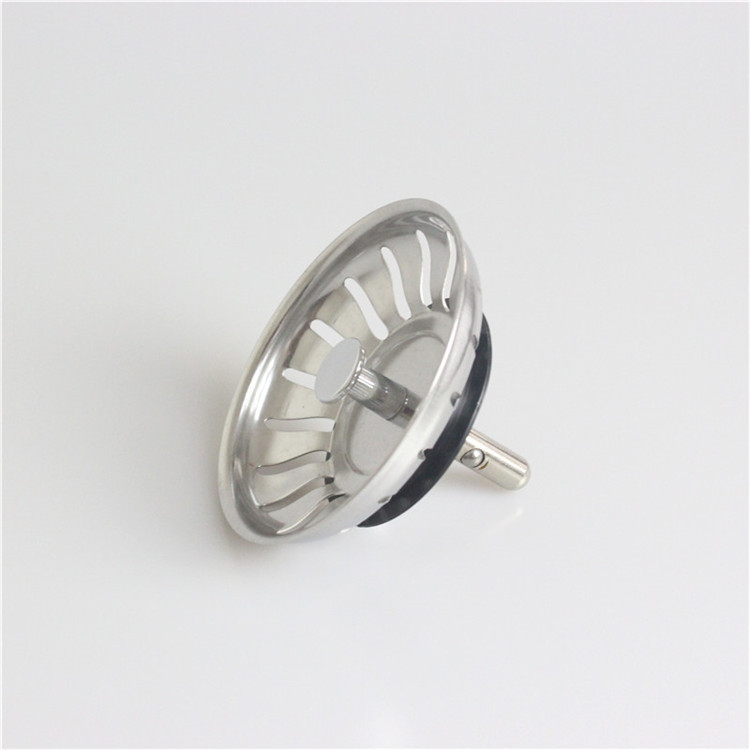 Rozsdamentes acél konyhai mosogató dugó szűrővel XD052